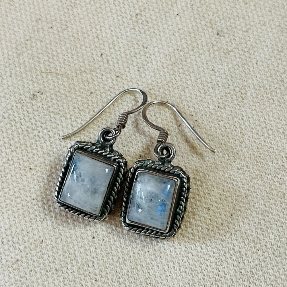 Moonstone earrings